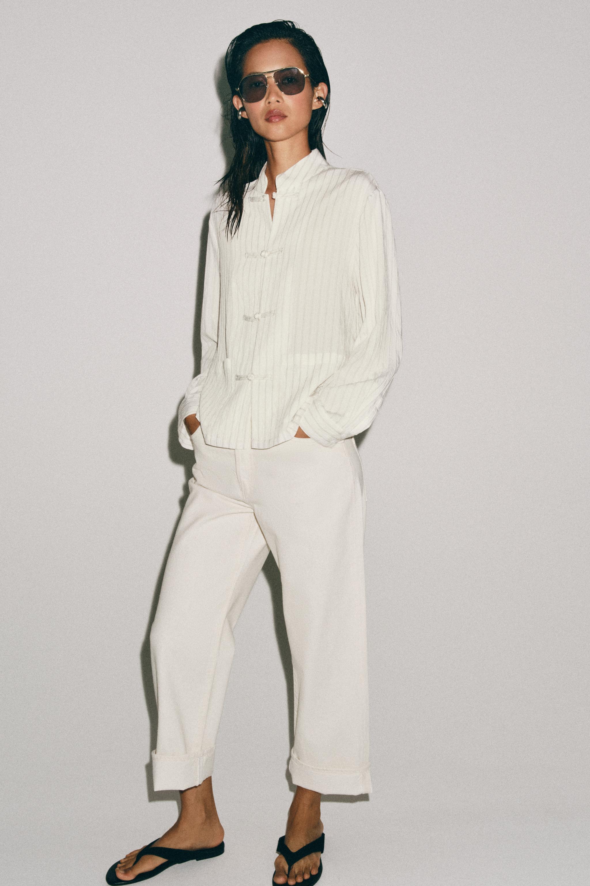 ZW COLLECTION STRIPED FIREMAN CLASP SHIRT